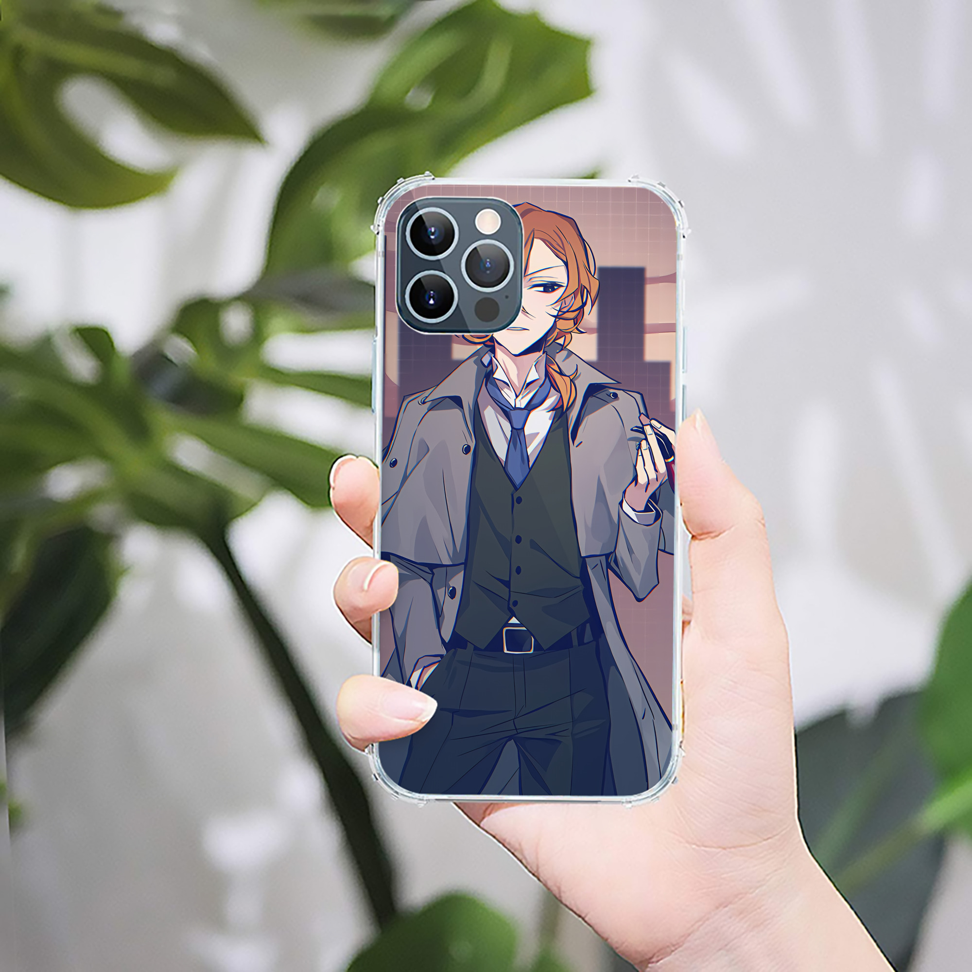 （画像用） 文豪ストレイドッグス Bungo Stray Dogs 【iPhone 12シリーズ対応】透明スマホケース（クリアソフトケース）